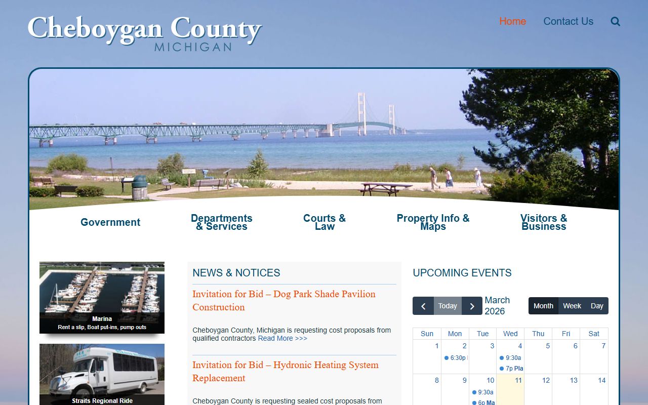 cheboygan county death records clerk website