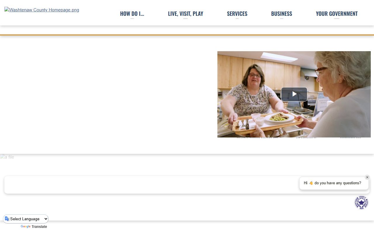 Washtenaw County website for death records request